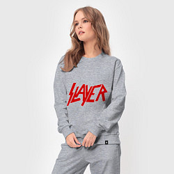 Костюм хлопковый женский Slayer, цвет: меланж — фото 2