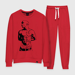 Костюм хлопковый женский 2pac, цвет: красный