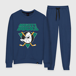 Костюм хлопковый женский Anaheim Mighty Ducks, цвет: тёмно-синий