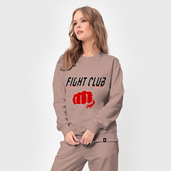 Костюм хлопковый женский Fight Club, цвет: пыльно-розовый — фото 2
