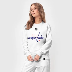 Костюм хлопковый женский Washington Capitals: Ovechkin 8, цвет: белый — фото 2