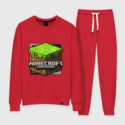 Костюм хлопковый женский Minecraft: Pocket Edition, цвет: красный