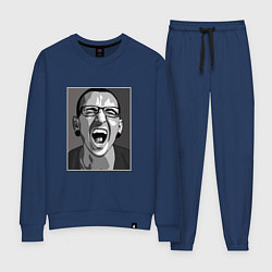 Костюм хлопковый женский Bennington Mono, цвет: тёмно-синий