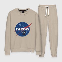 Костюм хлопковый женский Tardis NASA, цвет: миндальный