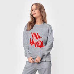 Костюм хлопковый женский Viva La Vida, цвет: меланж — фото 2