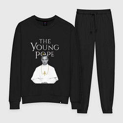 Костюм хлопковый женский The Young Pope, цвет: черный