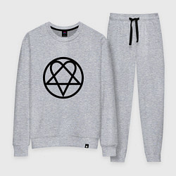 Костюм хлопковый женский HIM Symbol, цвет: меланж