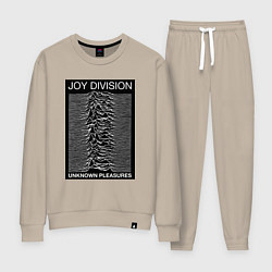 Костюм хлопковый женский Joy Division: Unknown Pleasures, цвет: миндальный