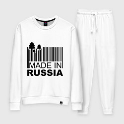 Костюм хлопковый женский Made in Russia штрихкод, цвет: белый