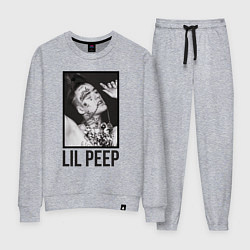 Костюм хлопковый женский Lil Peep: Black Style, цвет: меланж