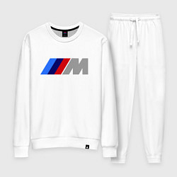 Костюм хлопковый женский BMW M, цвет: белый