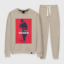 Костюм хлопковый женский Slim Shady: Eminem, цвет: миндальный