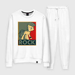 Костюм хлопковый женский Rock Pony, цвет: белый