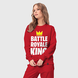 Костюм хлопковый женский Battle Royale King, цвет: красный — фото 2