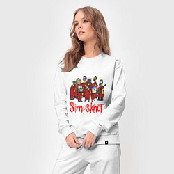 Костюм хлопковый женский SimpsKnot, цвет: белый — фото 2