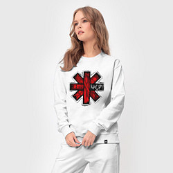 Костюм хлопковый женский Red Hot Chili Peppers, цвет: белый — фото 2