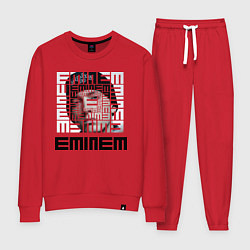 Костюм хлопковый женский Eminem labyrinth, цвет: красный