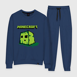 Костюм хлопковый женский Minecraft Creeper, цвет: тёмно-синий