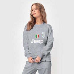 Костюм хлопковый женский Ronaldo: Juve Sport, цвет: меланж — фото 2