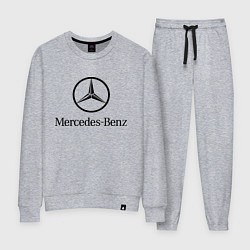 Костюм хлопковый женский Logo Mercedes-Benz, цвет: меланж