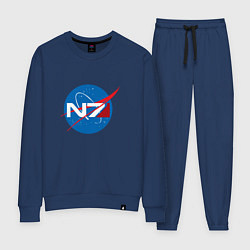 Костюм хлопковый женский NASA N7, цвет: тёмно-синий