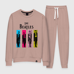 Костюм хлопковый женский Walking Beatles, цвет: пыльно-розовый