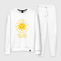 Костюм хлопковый женский Praise The Sun, цвет: белый