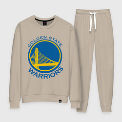 Костюм хлопковый женский Golden state Warriors, цвет: миндальный