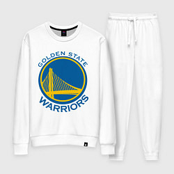 Костюм хлопковый женский Golden state Warriors, цвет: белый