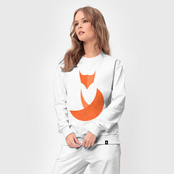 Костюм хлопковый женский Minimal Fox, цвет: белый — фото 2