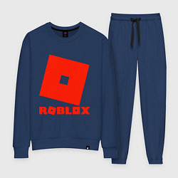 Костюм хлопковый женский Roblox Logo, цвет: тёмно-синий