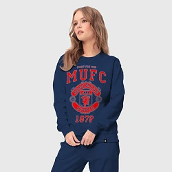 Костюм хлопковый женский Манчестер Юнайтед, цвет: тёмно-синий — фото 2