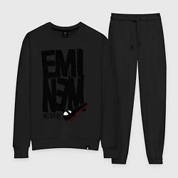 Костюм хлопковый женский Eminem recovery, цвет: черный