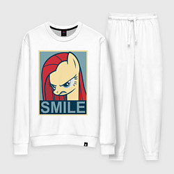 Костюм хлопковый женский MLP: Smile, цвет: белый