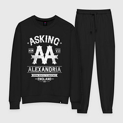 Костюм хлопковый женский Asking Alexandria: England, цвет: черный