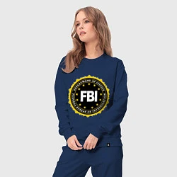 Костюм хлопковый женский FBI Departament, цвет: тёмно-синий — фото 2