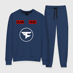 Костюм хлопковый женский FAZE CLAN, цвет: тёмно-синий