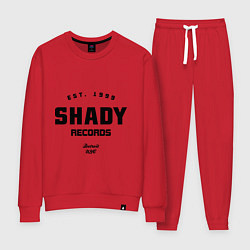 Костюм хлопковый женский Shady records, цвет: красный