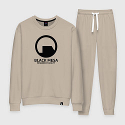 Костюм хлопковый женский Black Mesa: Research Facility, цвет: миндальный