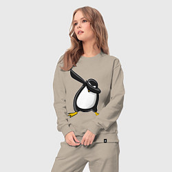 Костюм хлопковый женский DAB Pinguin, цвет: миндальный — фото 2