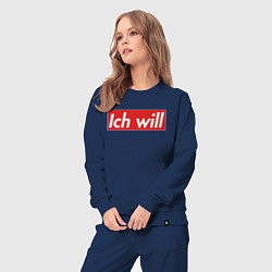 Костюм хлопковый женский Ich will, цвет: тёмно-синий — фото 2
