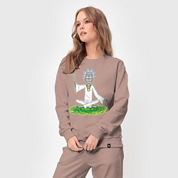 Костюм хлопковый женский Rick Sanchez, цвет: пыльно-розовый — фото 2