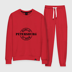 Костюм хлопковый женский Made in Petersburg, цвет: красный