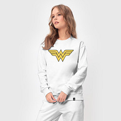 Костюм хлопковый женский Wonder Woman, цвет: белый — фото 2