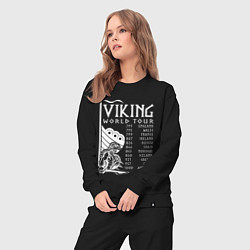 Костюм хлопковый женский Viking world tour, цвет: черный — фото 2