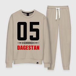 Костюм хлопковый женский 05 Dagestan, цвет: миндальный