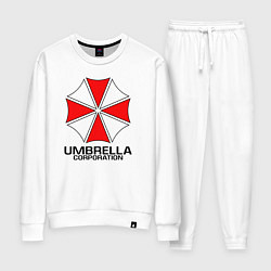 Костюм хлопковый женский UMBRELLA CORP, цвет: белый