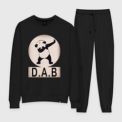 Костюм хлопковый женский DAB Panda, цвет: черный