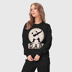 Костюм хлопковый женский DAB Panda, цвет: черный — фото 2