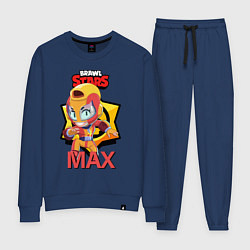 Костюм хлопковый женский BRAWL STARS MAX, цвет: тёмно-синий